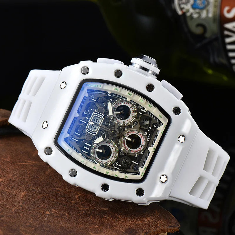 Casual, trendy, fashion watch, men's quartz watch with diamond gypsy