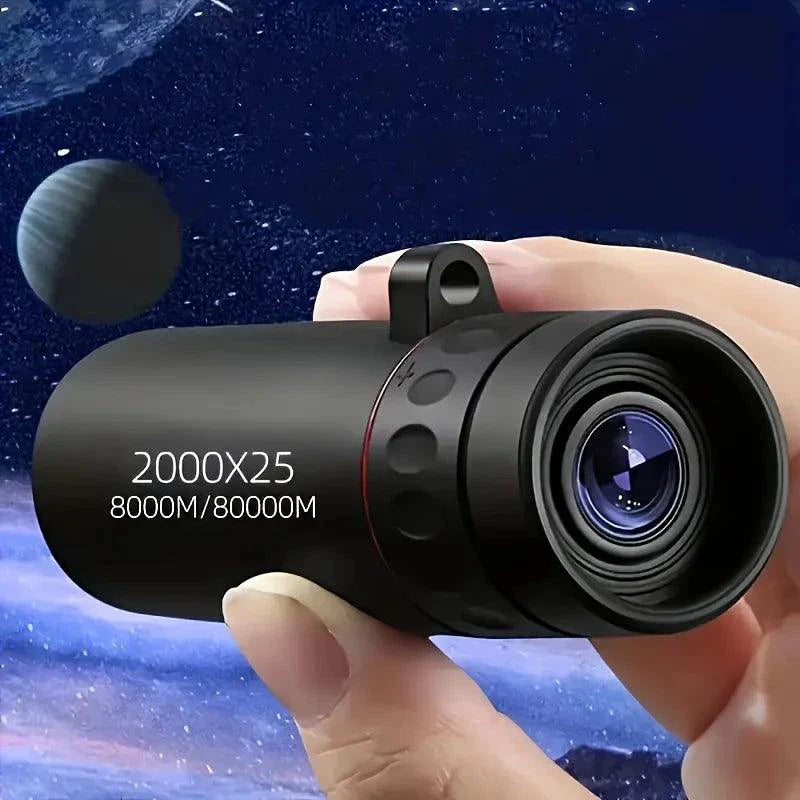 HD Monocular Telescope 2000X25 - Compact Portable for Outdoor Activities