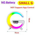 Multi-functional Desktop Clock Alarm Bluetooth Speaker Creativity RGB Night Light Wireless Charger Station For iPhone Samsung