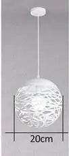 DecorBites™ Kelly Pendant Lamp: Vintage Ball Light Chandelier for Industrial Home Decor