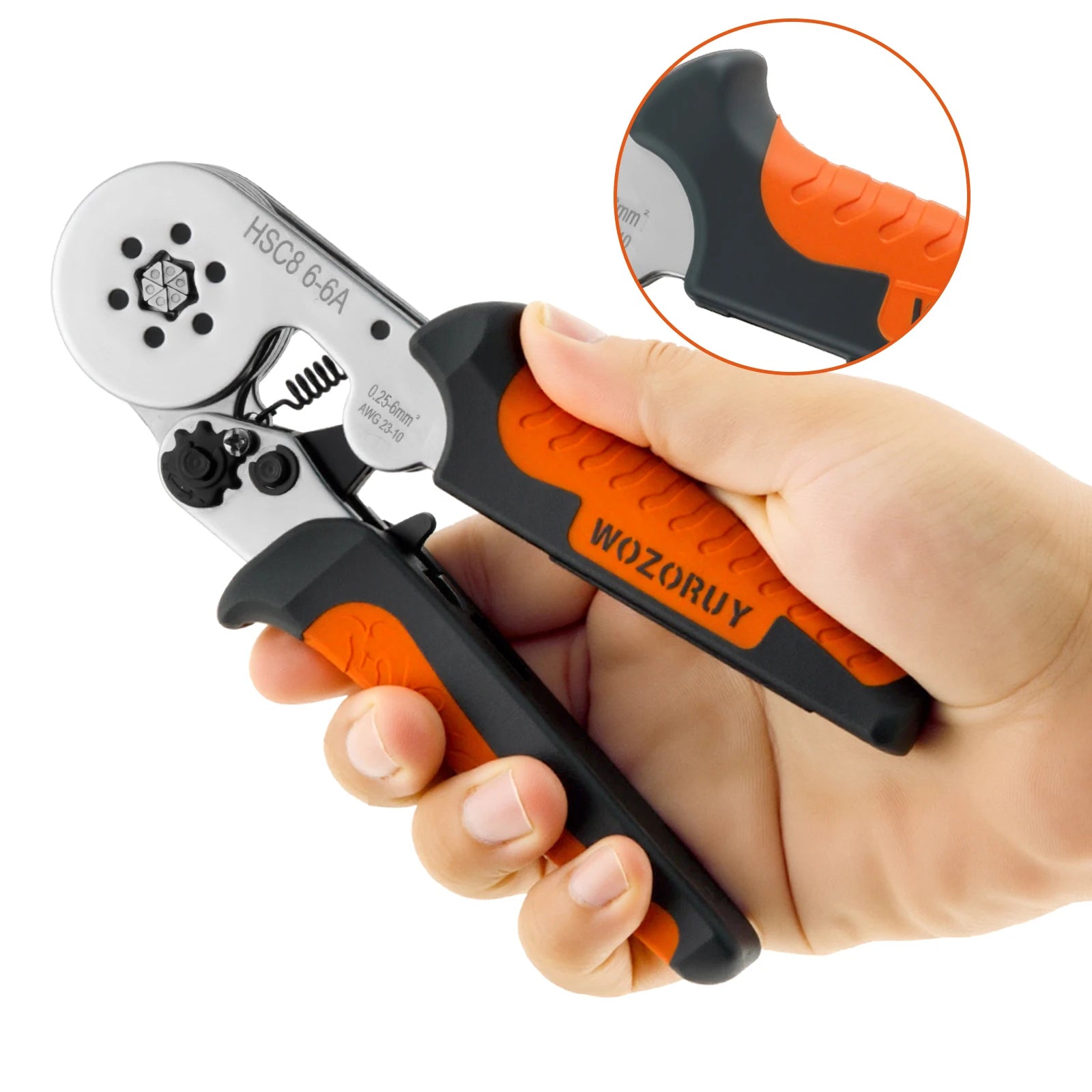 Professional Electrician's Crimping Tool Set - HSC8 6-4/6-6 Ferrule Clamp for Tubular Terminals,Ferrule Crimping Tool Kit