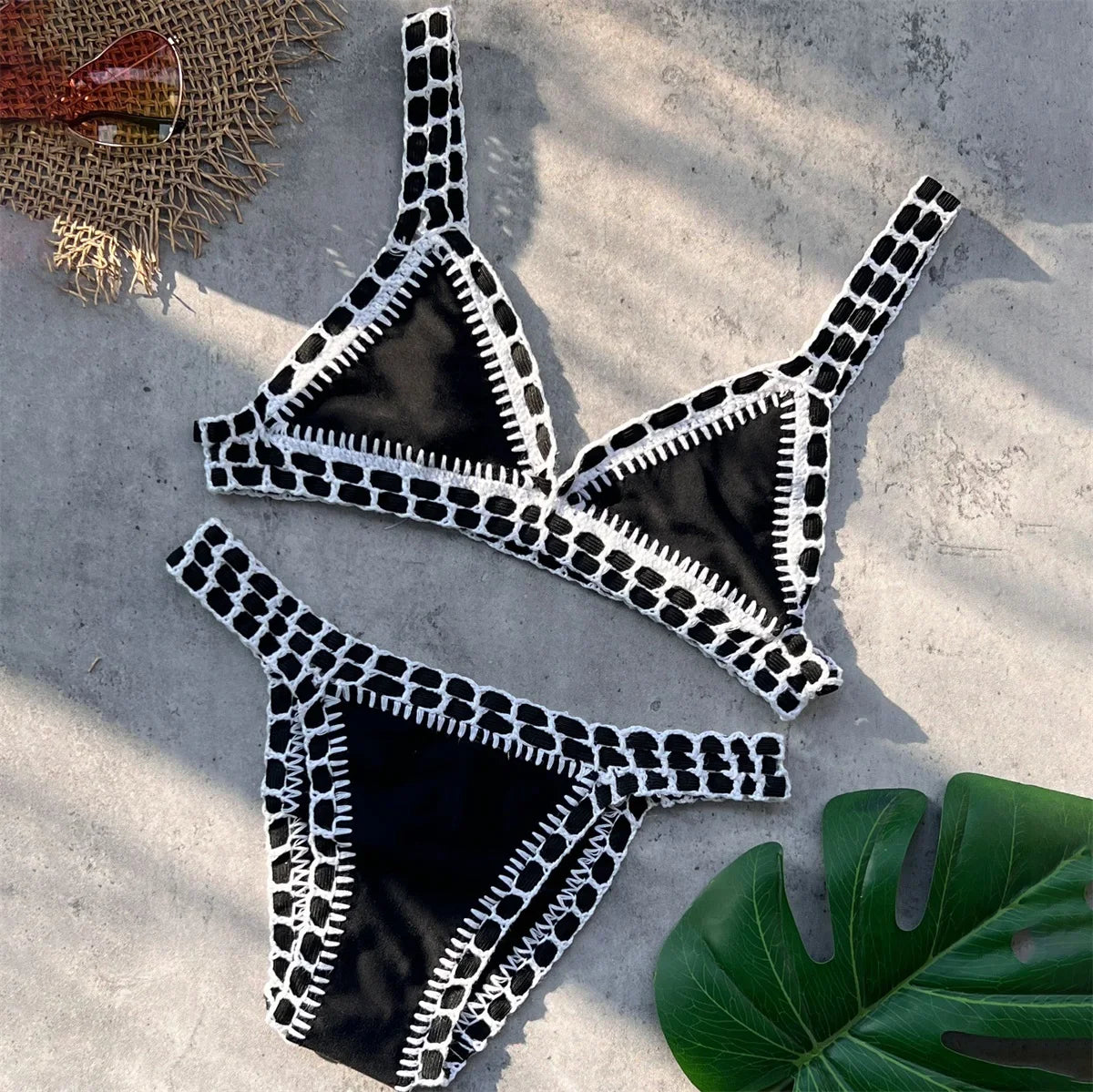 Pink Crochet Bikini