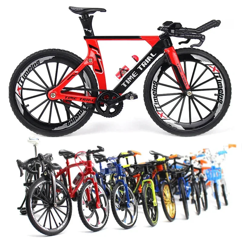 Creative Alloy Bicycle Model Ornament Mini Metal Bike Toy Collectible