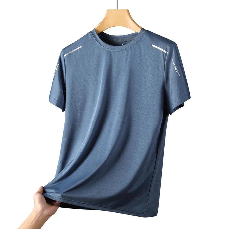 CHRLCK Men's Quick Dry Running T Shirt Size M Breathable Outdoor Sports Tee Hiking Fishing Summer Essentials