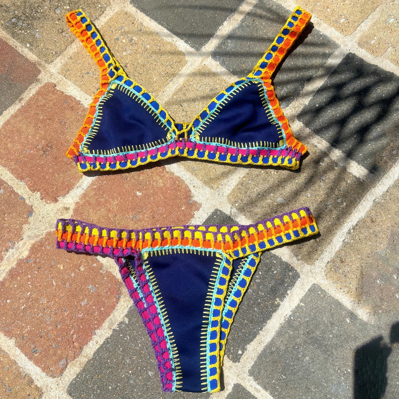 Pink Crochet Bikini
