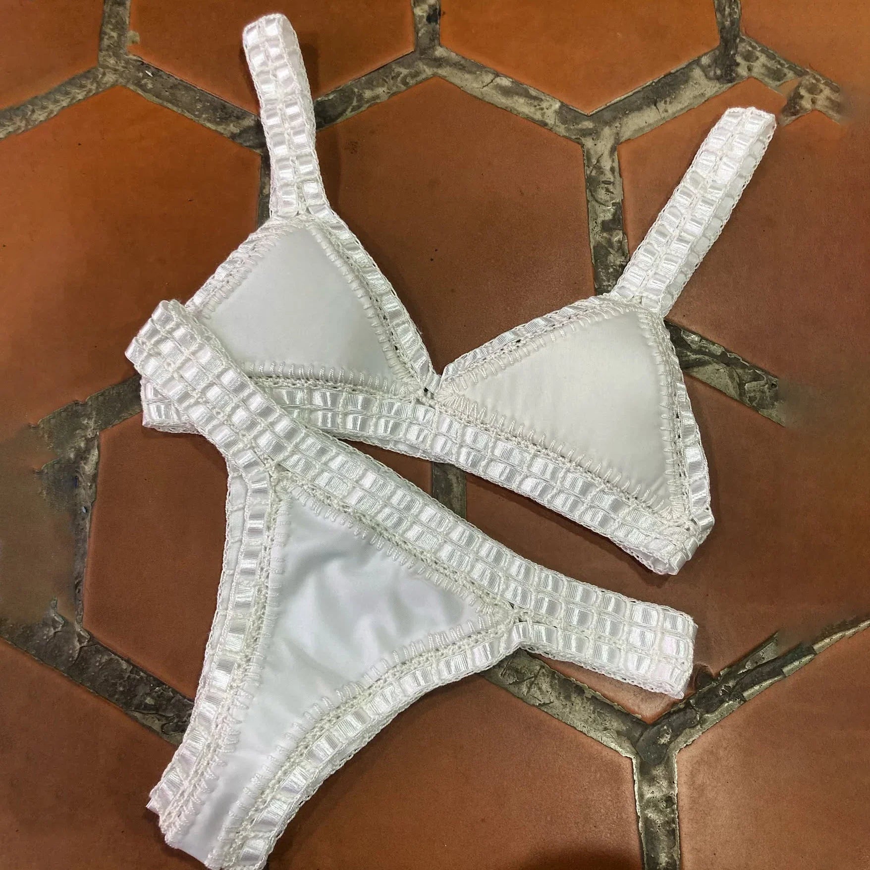 Pink Crochet Bikini