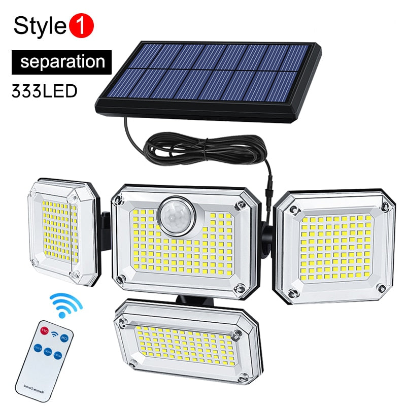 Super Bright Solar Lights | IP65 Waterproof Outdoor/Indoor Solar Lamp | Adjustable Head | Wide Lighting Angle