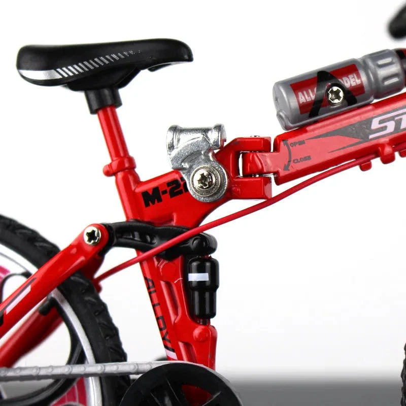 Creative Alloy Bicycle Model Ornament Mini Metal Bike Toy Collectible