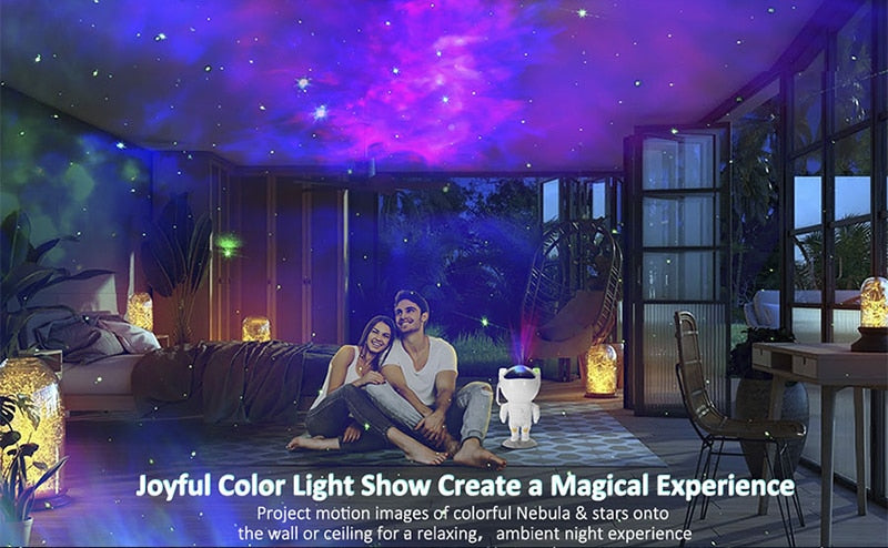 Kids Star Projector Night Light with Remote Control - 360° Adjustable Design for Enchanting Astronaut Nebula Galaxy Lighting, Perfect for Children and Adults