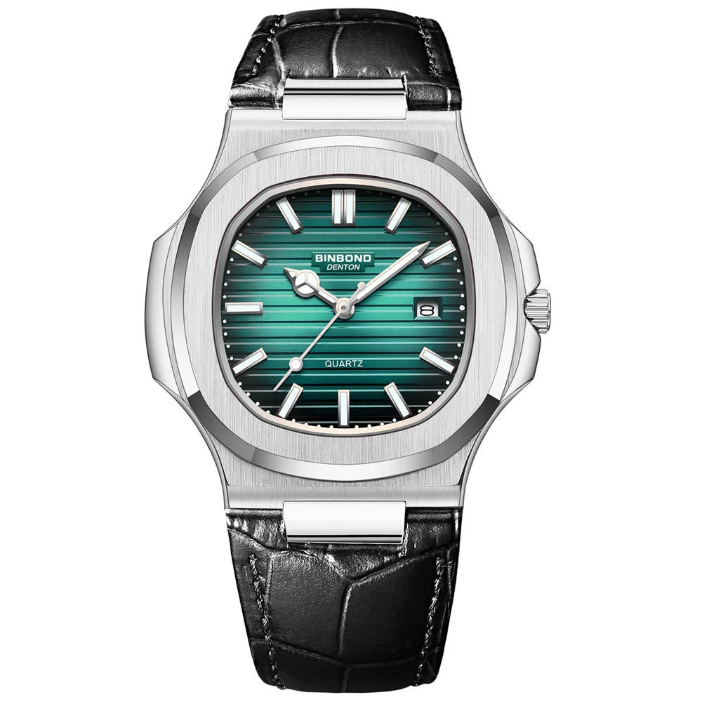 New Casual Business Rose Gold Clock Men Luxury Watch Automatic Watches Mens Top Fashion Quartz Wristwatches Gifts Reloj Hombre
