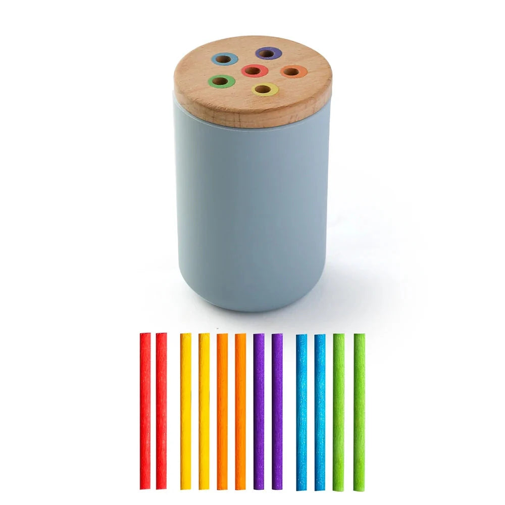 Montessori Baby Toys Silicone Educational Toys Cognitive Toys Color Matching Bucket Toddler Toys Sensor Game Baby Games 2 Years