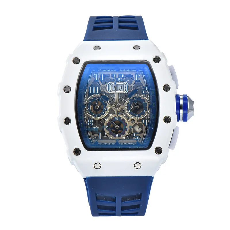 Casual, trendy, fashion watch, men's quartz watch with diamond gypsy