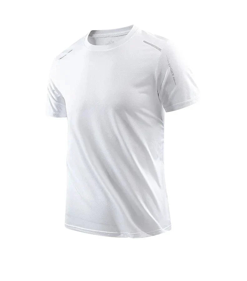 CHRLCK Men's Quick Dry Running T Shirt Size M Breathable Outdoor Sports Tee Hiking Fishing Summer Essentials
