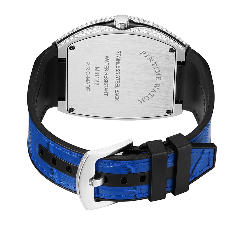 Fashion Mens Watches Men Wristwatches Automatic Quartz Man Clock Male Luxury Reloj Diamond Big Large Arabic Numeral Dial Watch