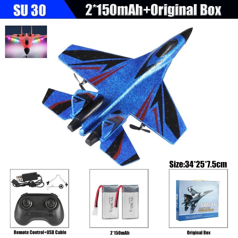 RC SU-35 Fighter Plane: High-Flying 2.4G Radio Control Glider for Kids - Remote Control Foam Aircraft for Adventurous Play