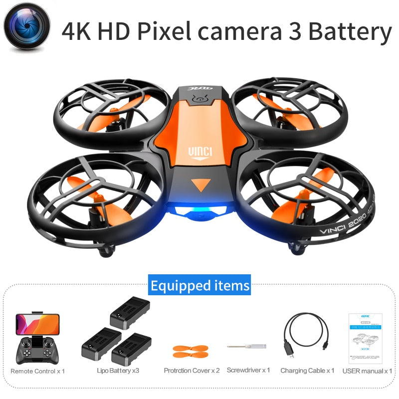 New Mini Drone V8 with 4K/1080P HD Camera, WiFi FPV, Air Pressure Height Maintenance, Foldable Quadcopter, RC Drone Toy Gift