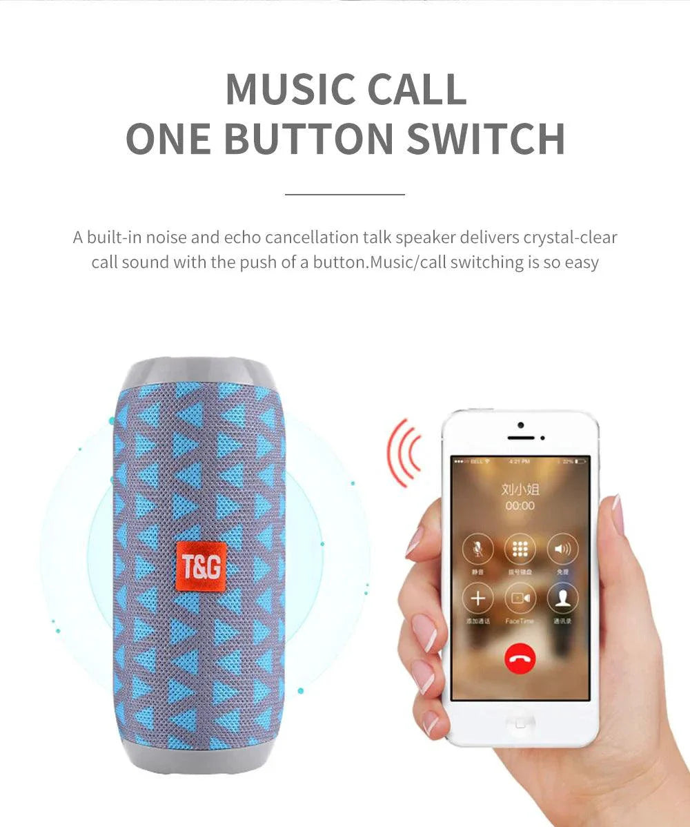 TG117 Bluetooth Speaker - Portable Waterproof TWS Outdoor Speaker