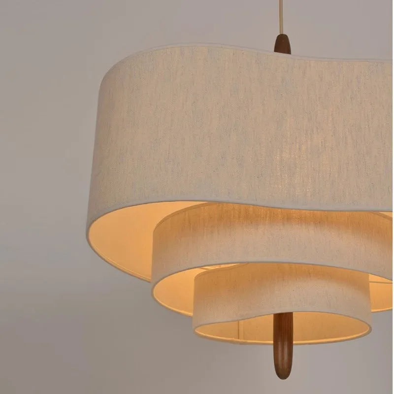 DecorBites™ Japanese Wabi Sabi Fabric Pendant Lamp for Living Room Kitchen Dining Table
