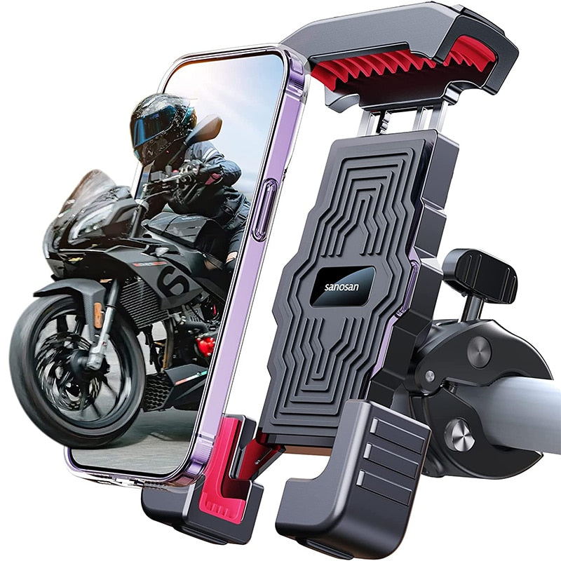 Joyroom Bike Phone Holder - 360° Universal Bicycle Phone Holder for 4.7-7 inch Mobile Phones - Shockproof Bracket with GPS Clip