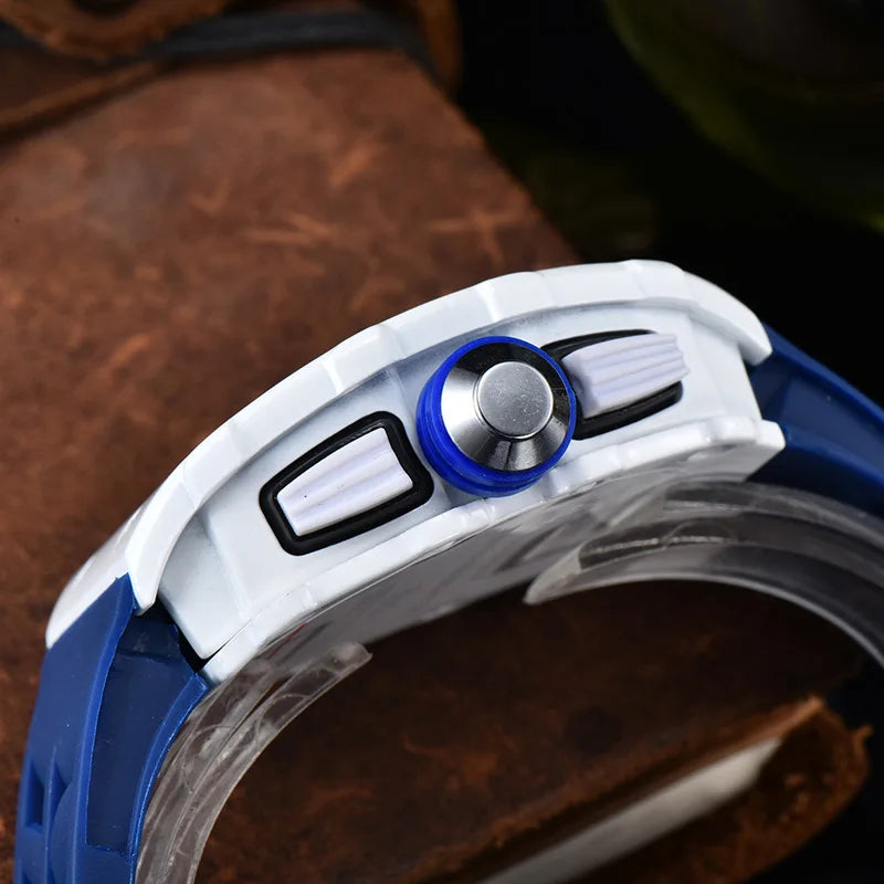 Casual, trendy, fashion watch, men's quartz watch with diamond gypsy