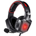 Over-Ear Gaming Headphones with Microphone & LED Light for PS4, Xbox One, PS5, Sega Dreamcast, PC, and PS2 - Noise-Canceling Gaming Headset