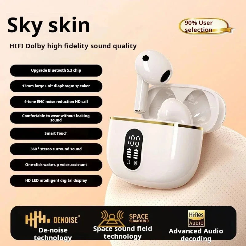 Sony X87 True Wireless Earphone HIFI Stereo Sound ENC Bluetooth Headphones Power Display Earbuds For IPhone Samsung Headset Cabl