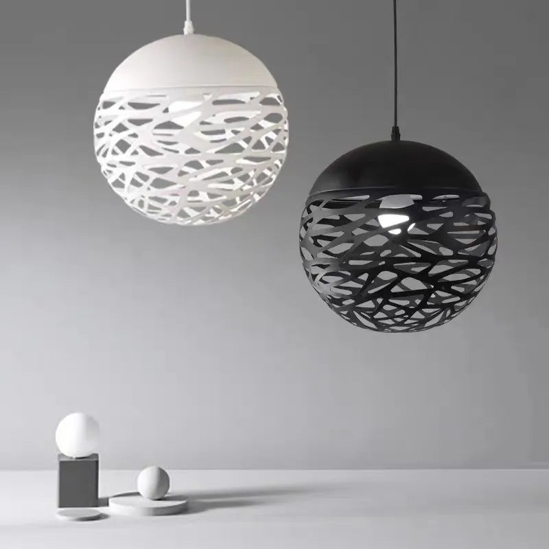DecorBites™ Kelly Pendant Lamp: Vintage Ball Light Chandelier for Industrial Home Decor