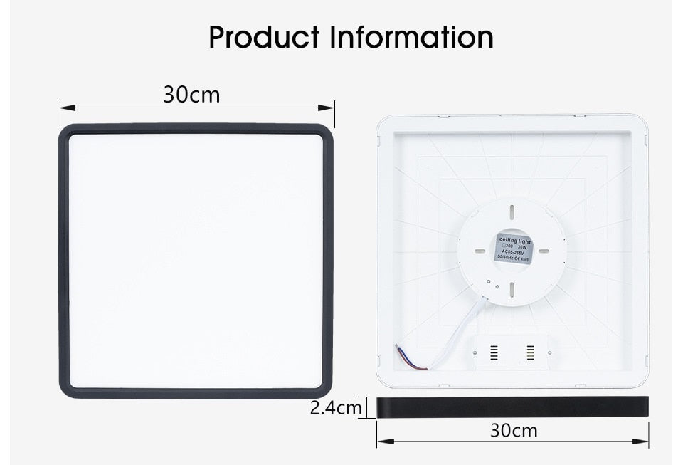 Smart Wood Grain LED Ceiling Lamp: Tuya App & Voice Control, Alexa/Google Compatible, Remote Control, Stylish Square Ceiling Light for Living Room