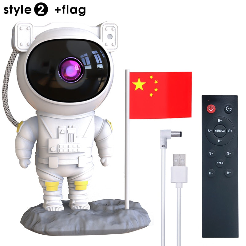 Kids Star Projector Night Light with Remote Control - 360° Adjustable Design for Enchanting Astronaut Nebula Galaxy Lighting, Perfect for Children and Adults
