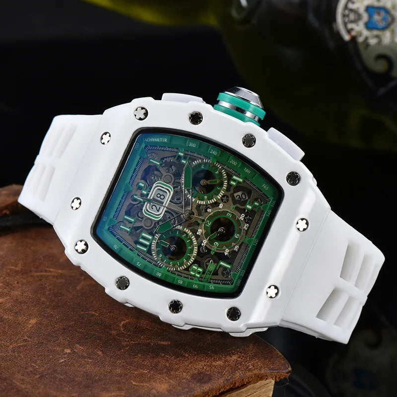Casual, trendy, fashion watch, men's quartz watch with diamond gypsy