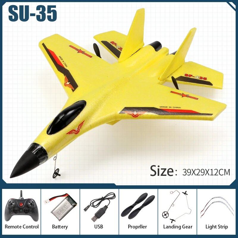 RC SU-35 Fighter Plane: High-Flying 2.4G Radio Control Glider for Kids - Remote Control Foam Aircraft for Adventurous Play