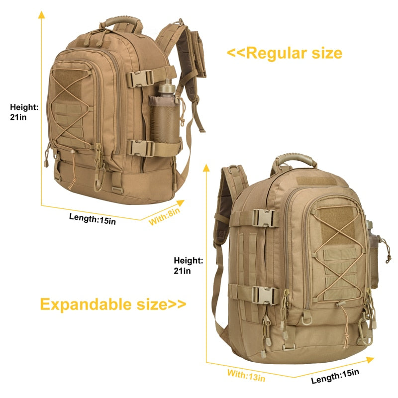 Large Men Backpack Travel Backpacks Waterproof School Bags Outdoor Sport Hiking Bag 60L with Laptop Compartment