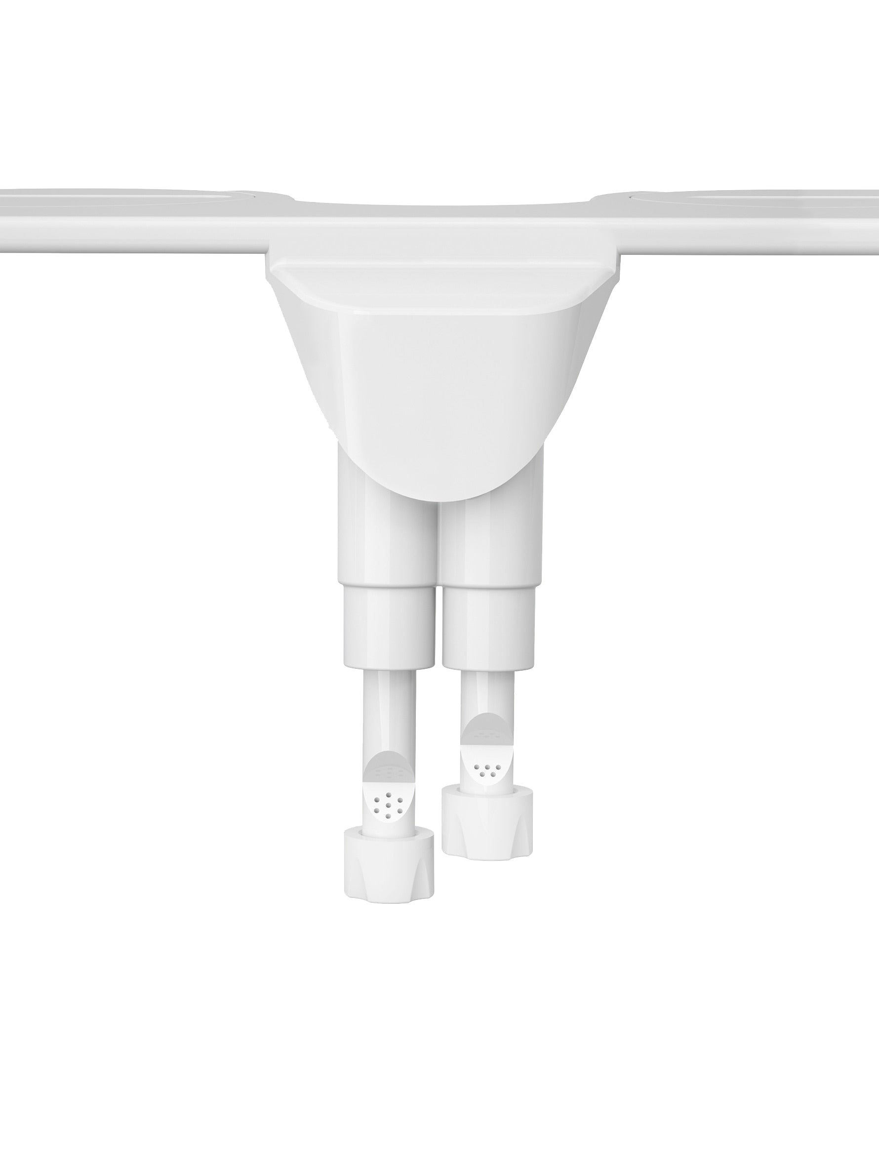 Hygienic Non-Electric Button Bidet - Dual Nozzle Fresh Water Toilet Seat Attachment with Self-Cleaning and Frontal/Rear Wash Functions