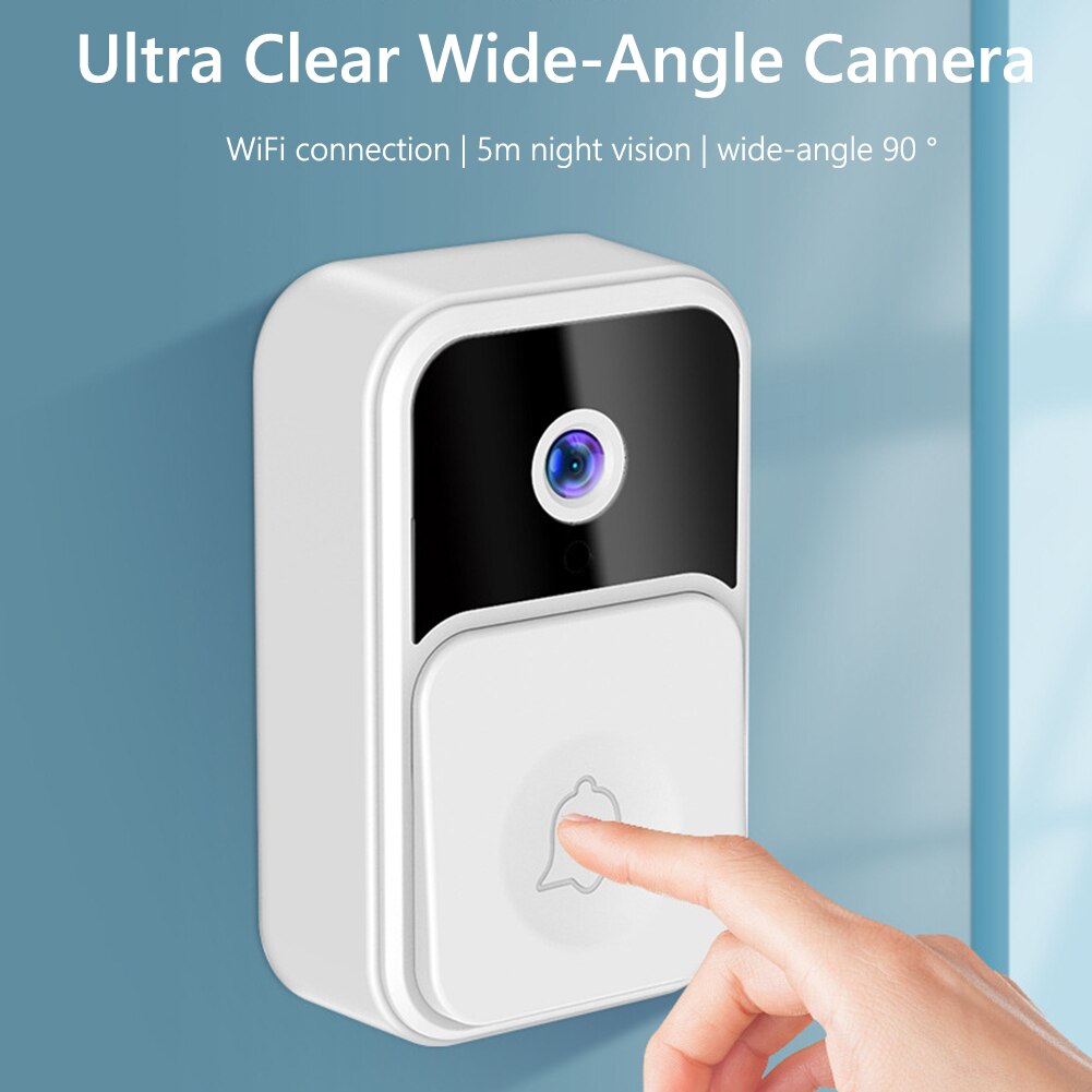 1080P UHD Intelligent Wireless Doorbell Tuya APP 2.4G WiFi Door Bell Camera Night Vision Security Video Intercom Voice Change