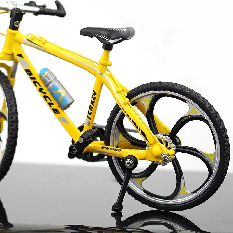 Creative Alloy Bicycle Model Ornament Mini Metal Bike Toy Collectible