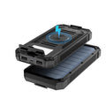 Solar Power Bank Wireless Charger 20,000mAh,Portable Solar Powered USB C Input/Output with Camping Flashlight for Cell Phone