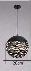 DecorBites™ Kelly Pendant Lamp: Vintage Ball Light Chandelier for Industrial Home Decor