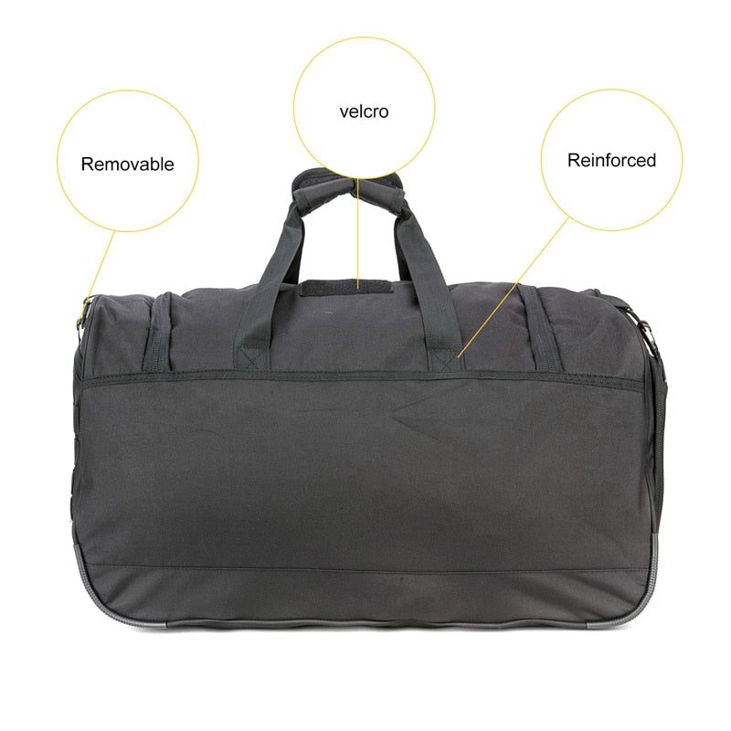 50L Travel Sports Bags Foldable Gym Bag Carry-on Luggage Duffle Bag With Shoes Compartment for Men Women 6 Colors