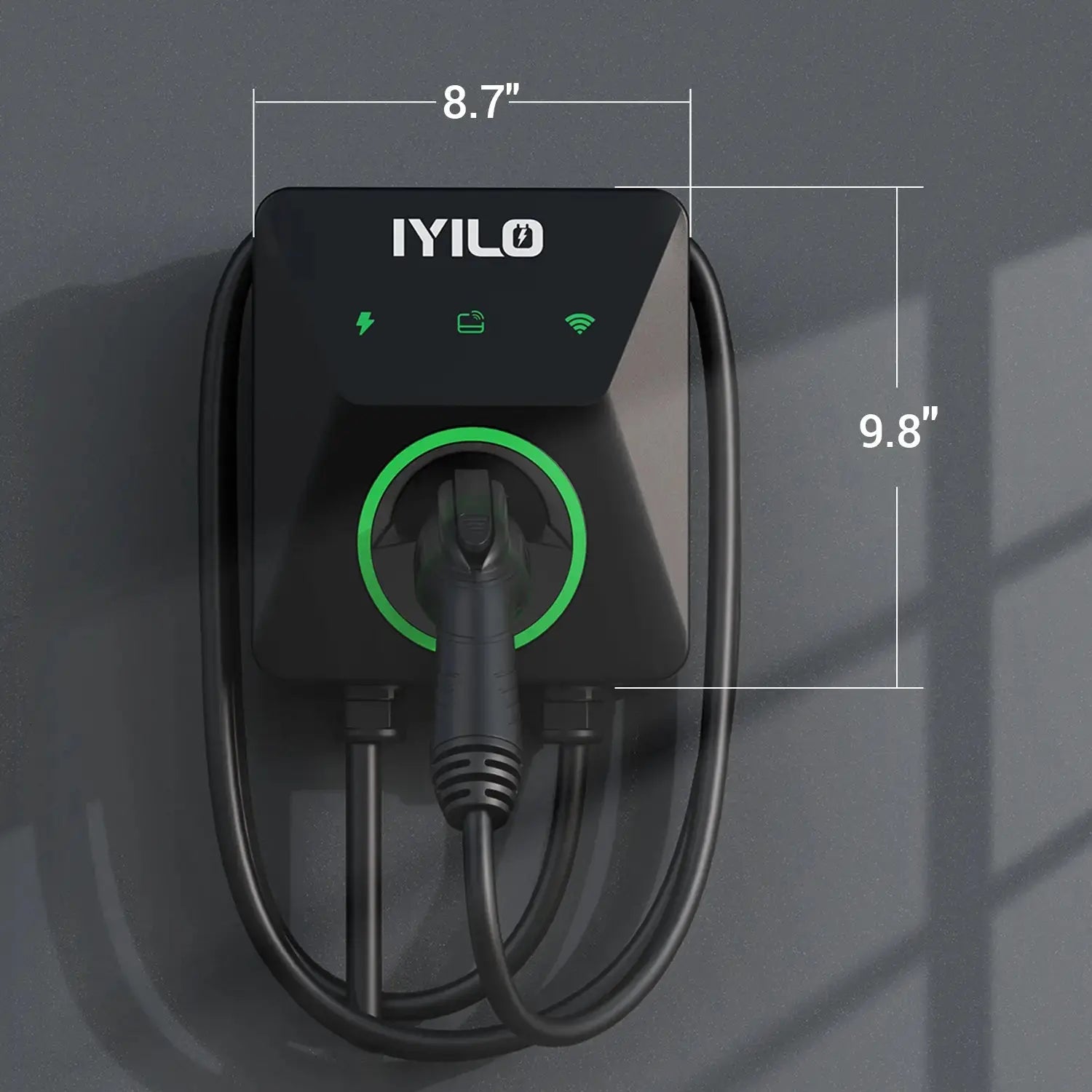 IYILO EV Charger Level 2 NEMA 14-50 J1772 Wall-mounted Plug In - 48A