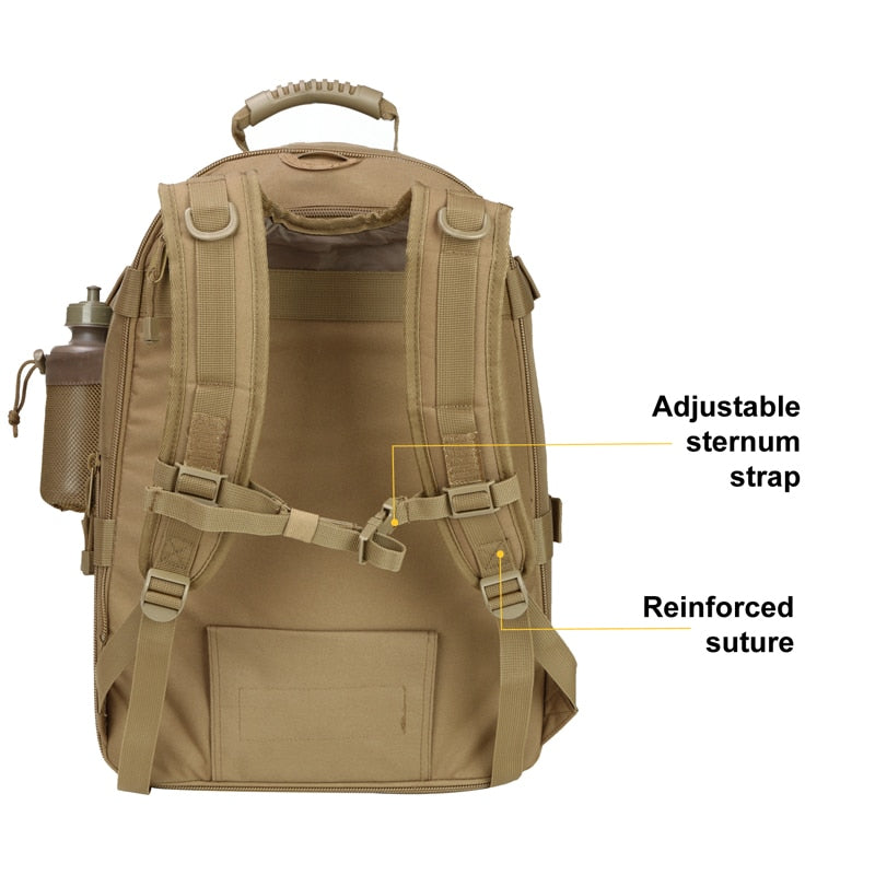 Large Men Backpack Travel Backpacks Waterproof School Bags Outdoor Sport Hiking Bag 60L with Laptop Compartment