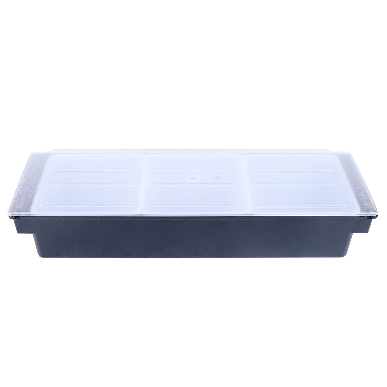 Condiment Server Condiment Dispenser Tray With Hinged Cover Strip Fruit Box Three Trays Suitable For Restaurant Buffet And Bar