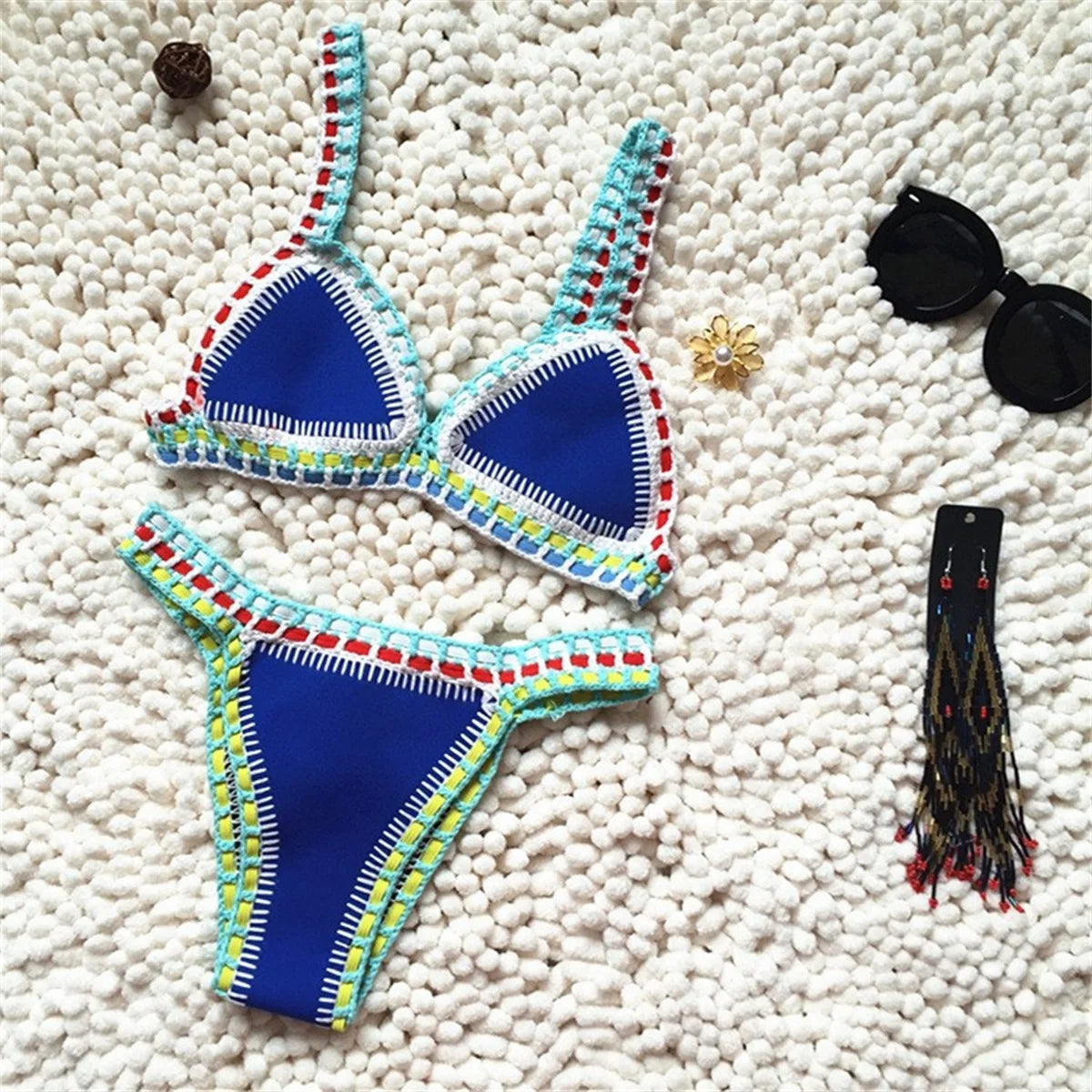 Pink Crochet Bikini