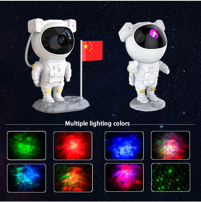 Kids Star Projector Night Light with Remote Control - 360° Adjustable Design for Enchanting Astronaut Nebula Galaxy Lighting, Perfect for Children and Adults