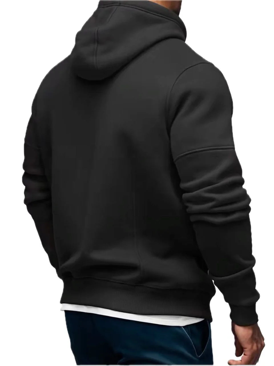 Spring Autumn New Men's Multi Pocket Casual Zipper Black Gray Khaki Hoodie Fashion Sports Street Men Sweatshirt