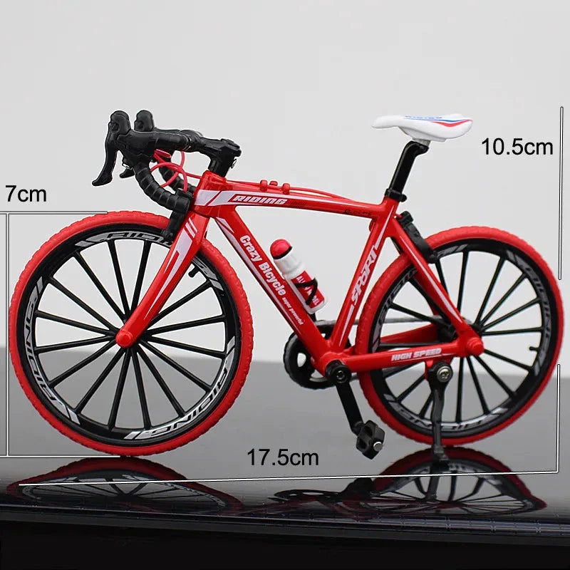 Creative Alloy Bicycle Model Ornament Mini Metal Bike Toy Collectible