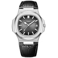 New Casual Business Rose Gold Clock Men Luxury Watch Automatic Watches Mens Top Fashion Quartz Wristwatches Gifts Reloj Hombre