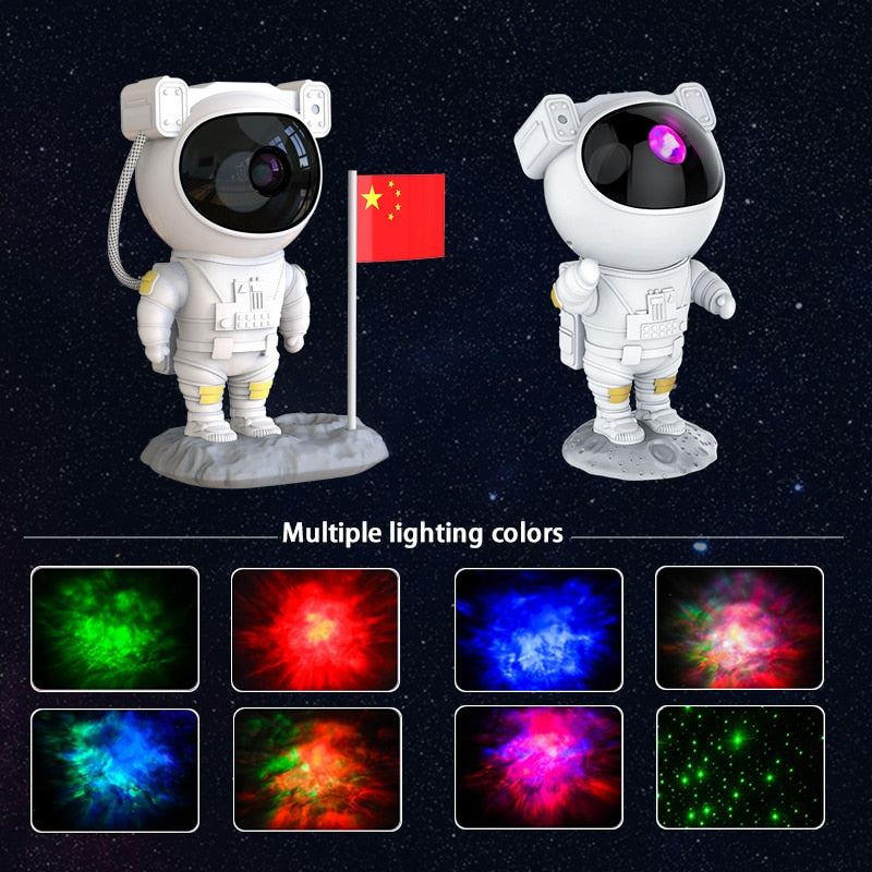Kids Star Projector Night Light with Remote Control - 360° Adjustable Design for Enchanting Astronaut Nebula Galaxy Lighting, Perfect for Children and Adults