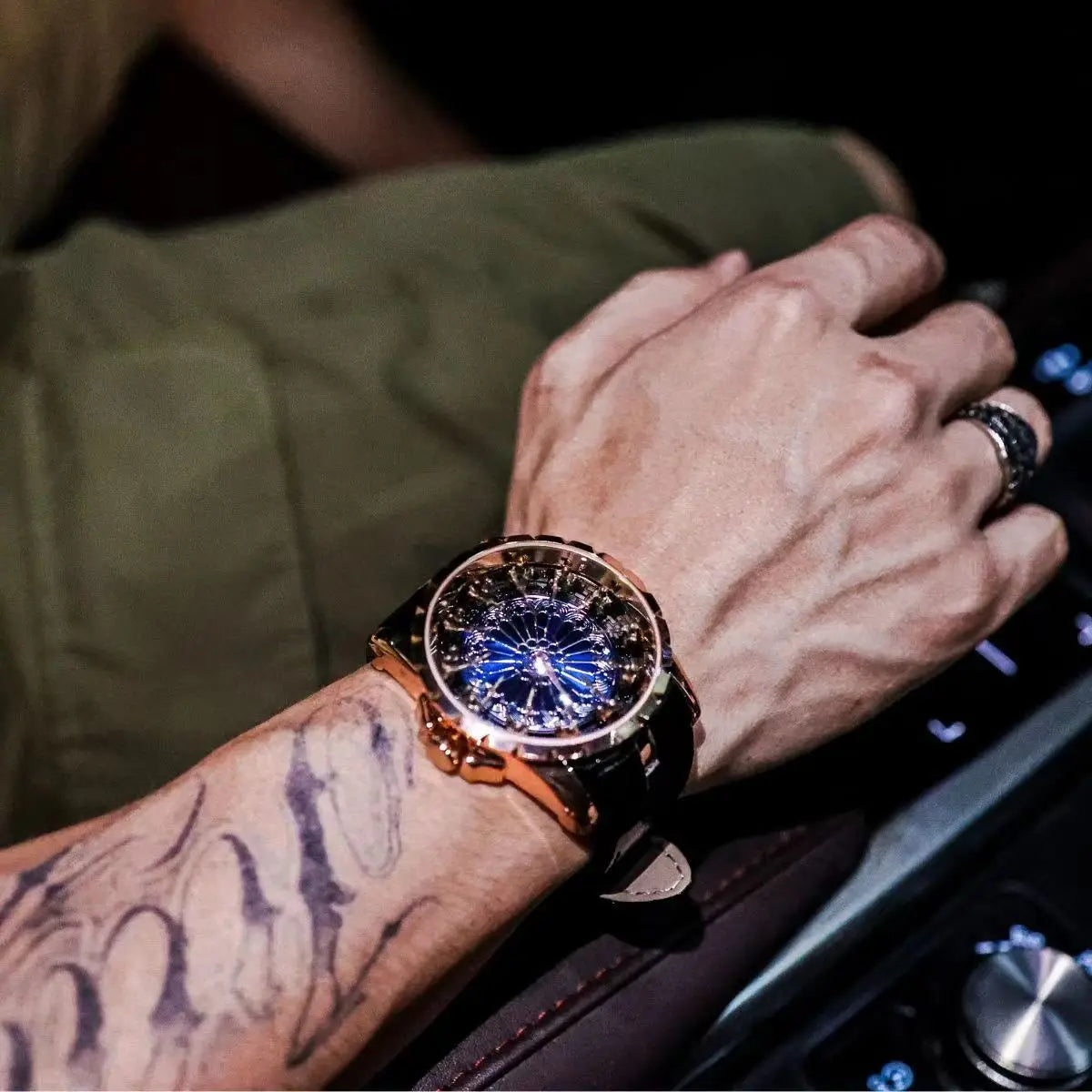 Top-Tier Luxury and Elegant Men's Watch, Knights of the Twelve Tables Watch for Men, Wormhole Concept Non-Mechanical Watch, Men's Watch with Zodiac Signs, Niche Brand Men's Watch, Casual Style Fashion Accessory, the Best Gift