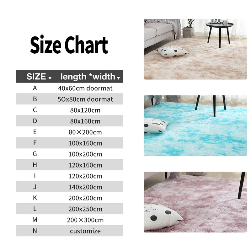 Plush Carpet: Thick, Anti-Slip, and Soft Rugs for Modern Living Room and Bedroom Decoration