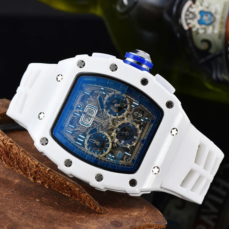 Casual, trendy, fashion watch, men's quartz watch with diamond gypsy